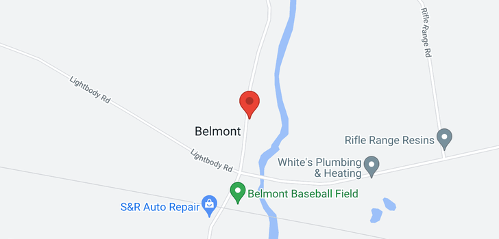 map of 1174 Belmont Road